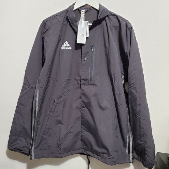 adidas Mens Sz Large MLS Anthem Jacket Utility/BlackHB8486 NWT